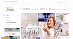 Desktop Screenshot of familydentistryofcolumbus.net